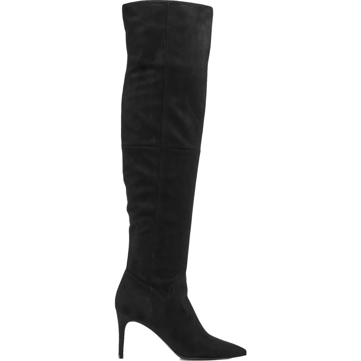 Aqua Womens Lola Faux Suede High Heel Dress Boots