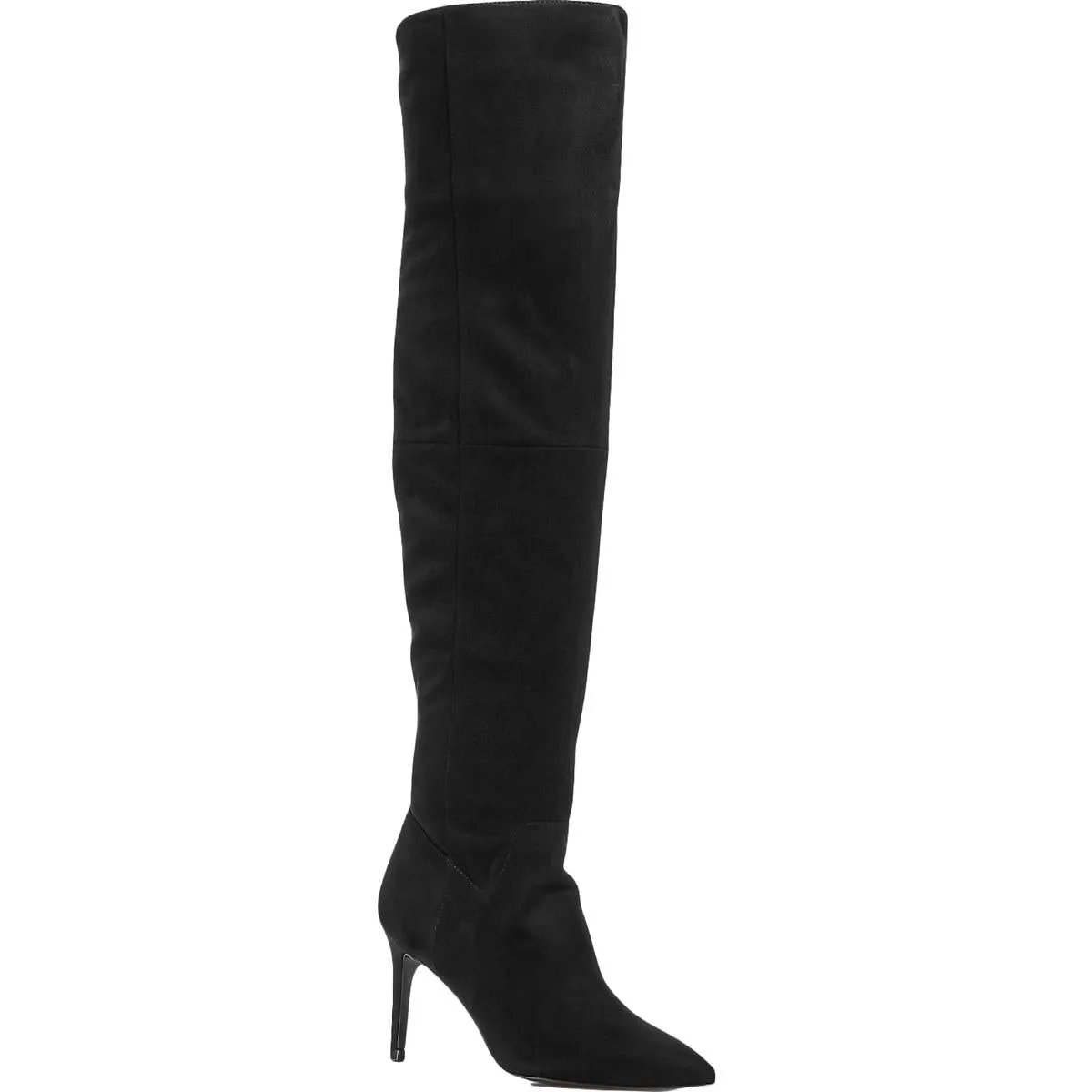 Aqua Womens Lola Faux Suede High Heel Dress Boots