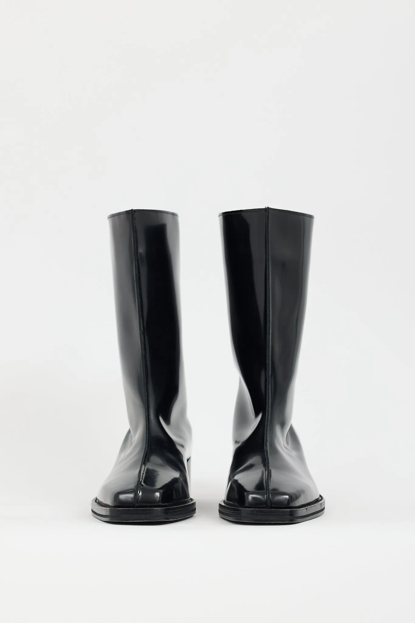 Black Patent Leather Boot