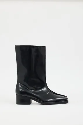 Black Patent Leather Boot