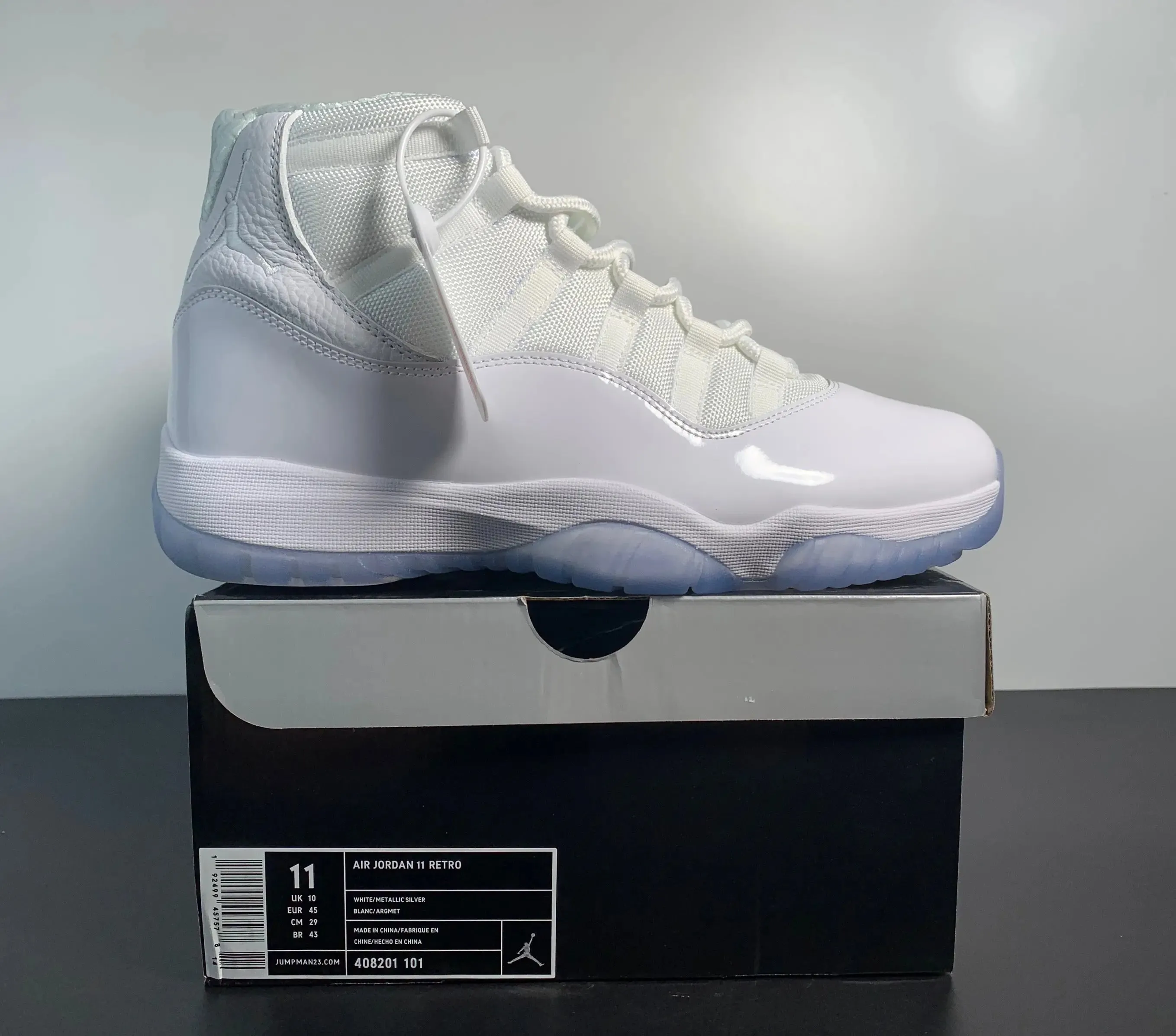 Custom Air Jordan 11 Retro 'Silver Anniversary