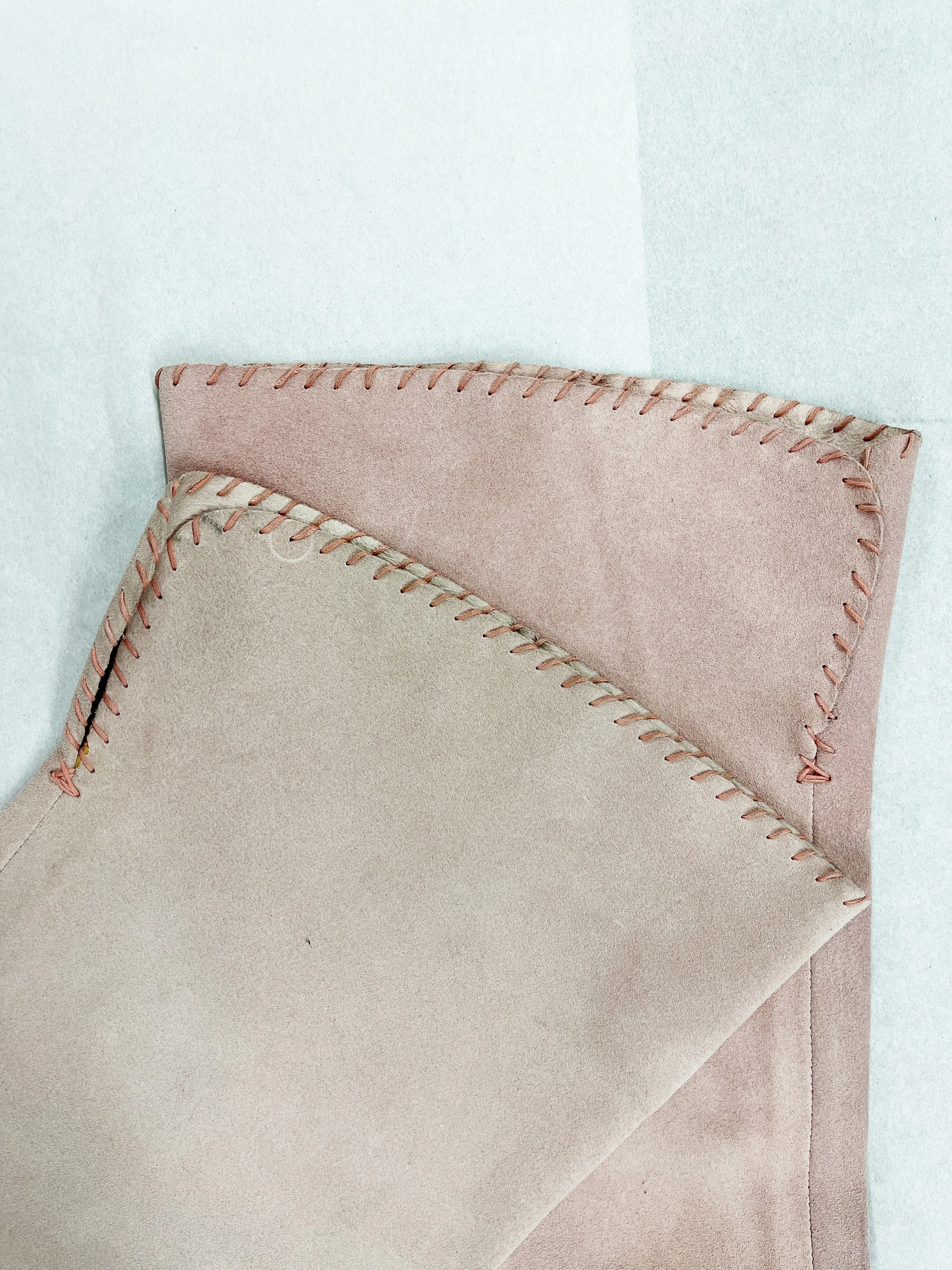 Daniela Fargion Pink Suede Knee High Wedge Boots - 10