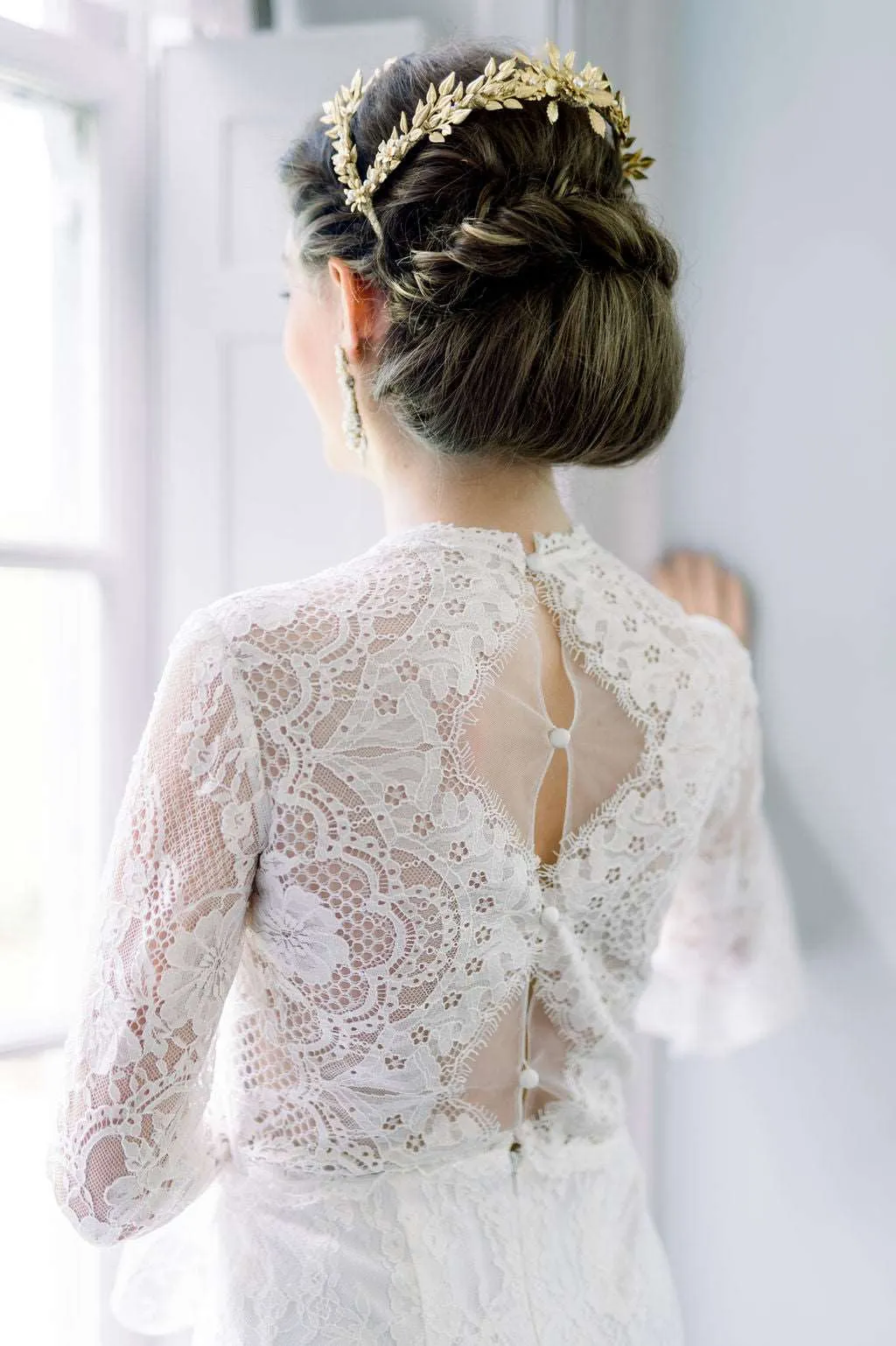 EYRE Short Wedding Dress with Overskirt