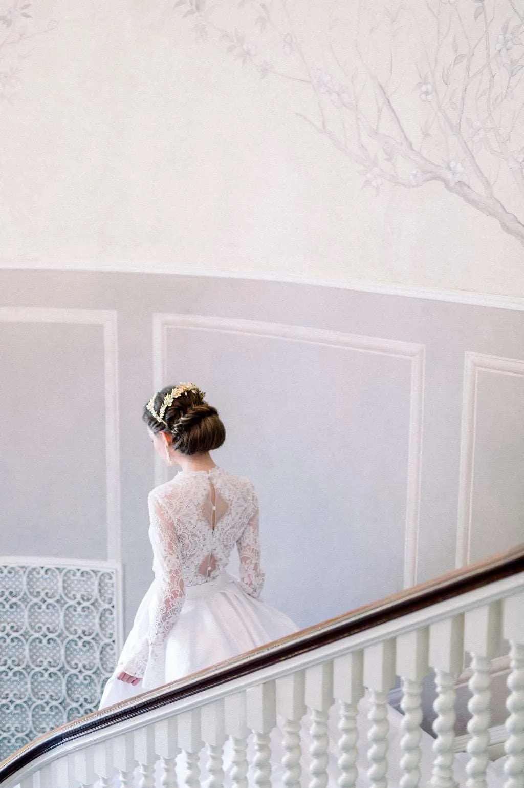 EYRE Short Wedding Dress with Overskirt