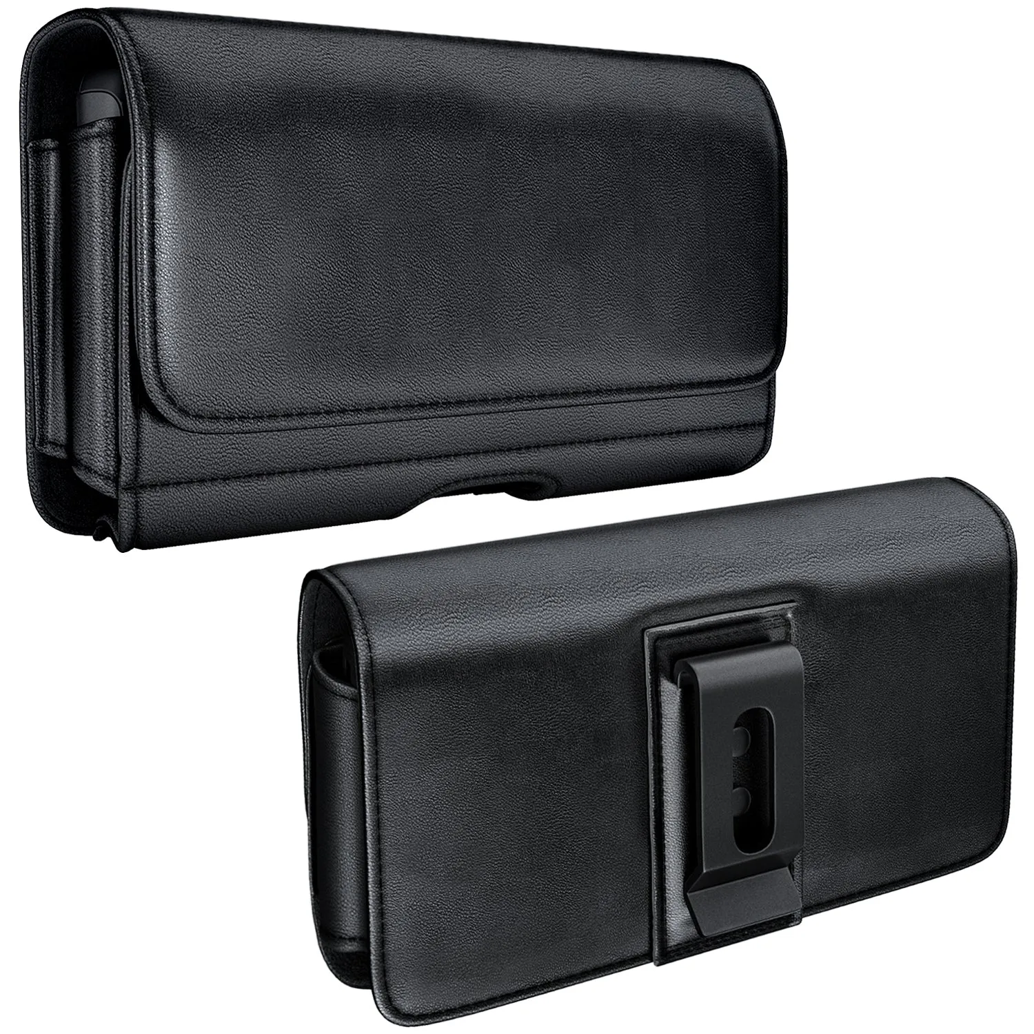 iPhone 14, 14 Pro Cell Phone Belt Holder Holster Case with ID Credit Card Holder