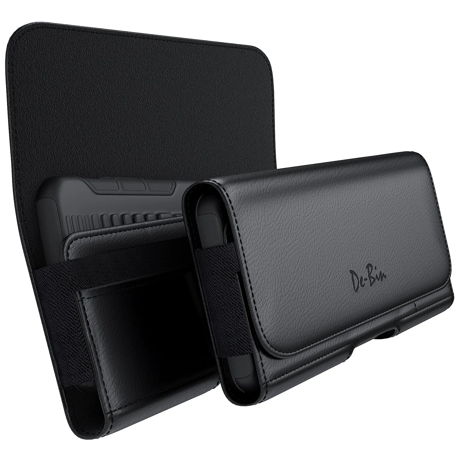 iPhone 14, 14 Pro Cell Phone Belt Holster Case with Credit Card Storage