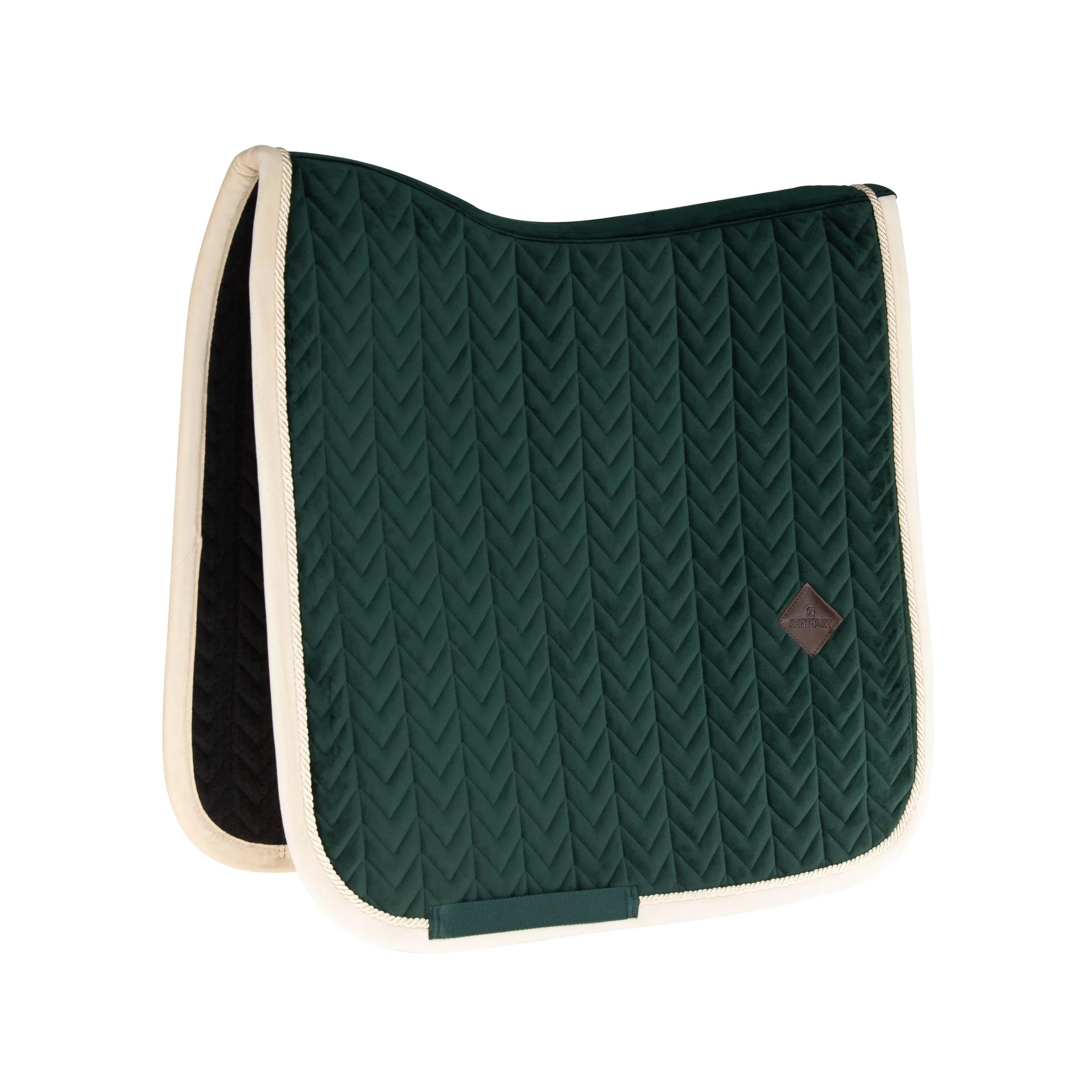 Matching Set Velvet Contrast Pine Green