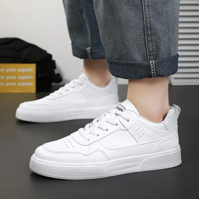 Men's casual shoes four seasons thick soles anti slip comfortable breathable shoes fashion soft soles youth slow walking shoes