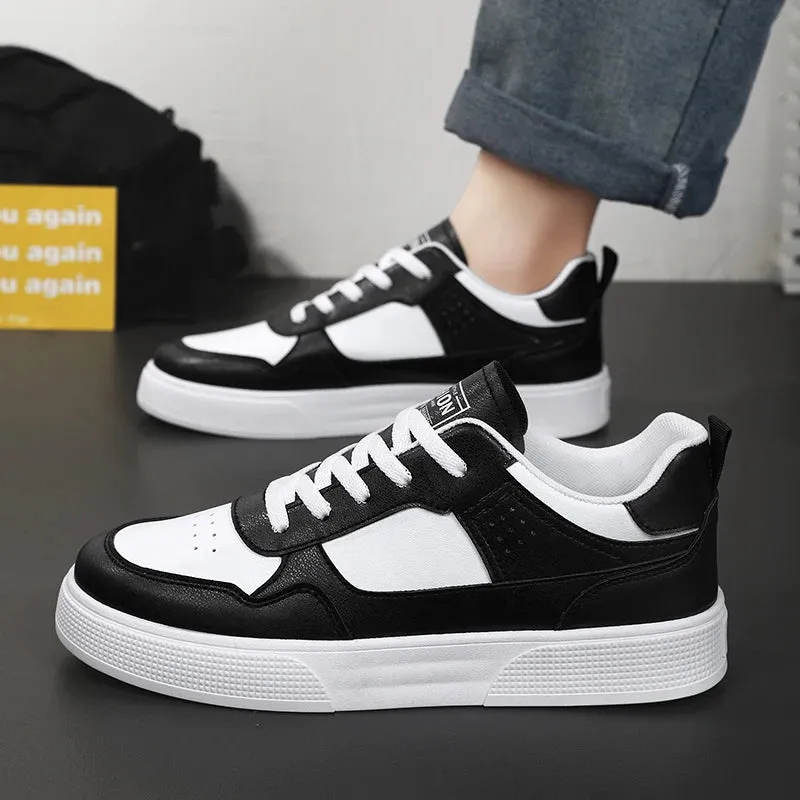 Men's casual shoes four seasons thick soles anti slip comfortable breathable shoes fashion soft soles youth slow walking shoes