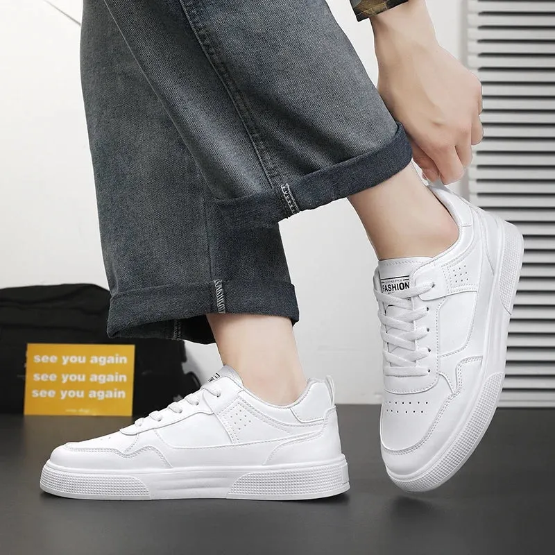 Men's casual shoes four seasons thick soles anti slip comfortable breathable shoes fashion soft soles youth slow walking shoes