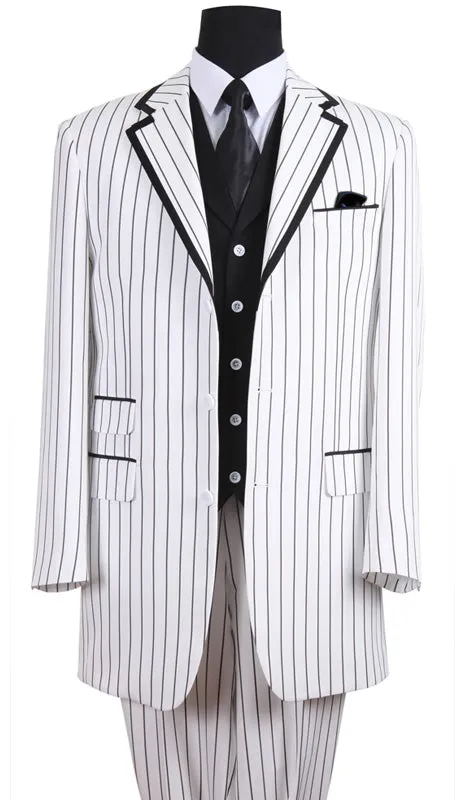 Milano Moda 5908V-BLK Mens Suit