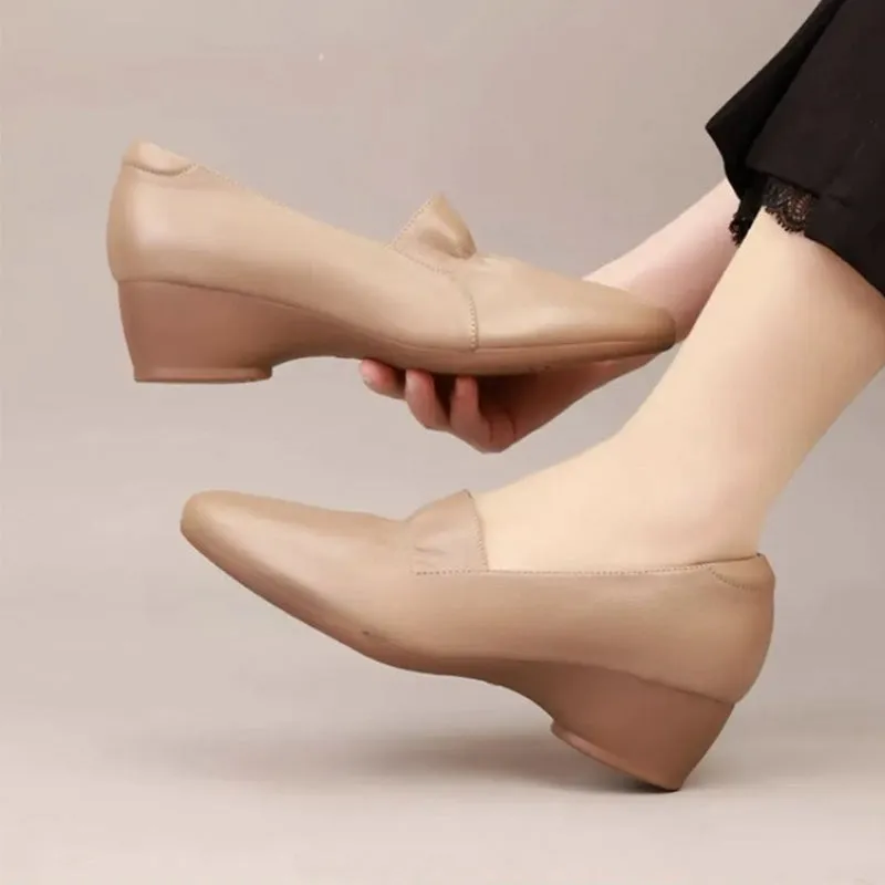 💥NEW HOT SALES 57% OFF🔥Women's Comfortable Low Heel Synthetic Leather Shoes
