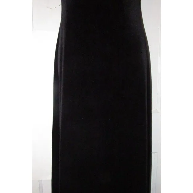 Ralph Lauren Black Velvet Long Formal Dress