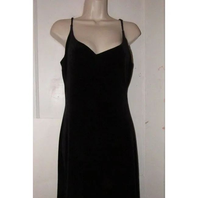 Ralph Lauren Black Velvet Long Formal Dress