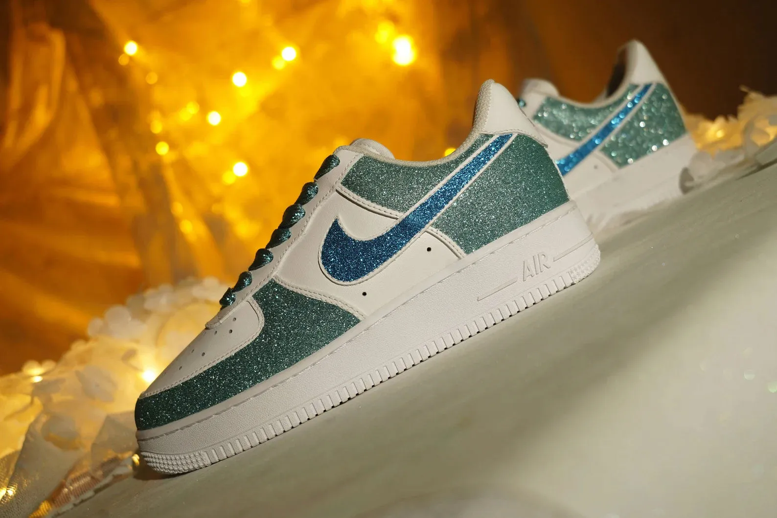 Retro Pearlescent Green Custom Air Force 1