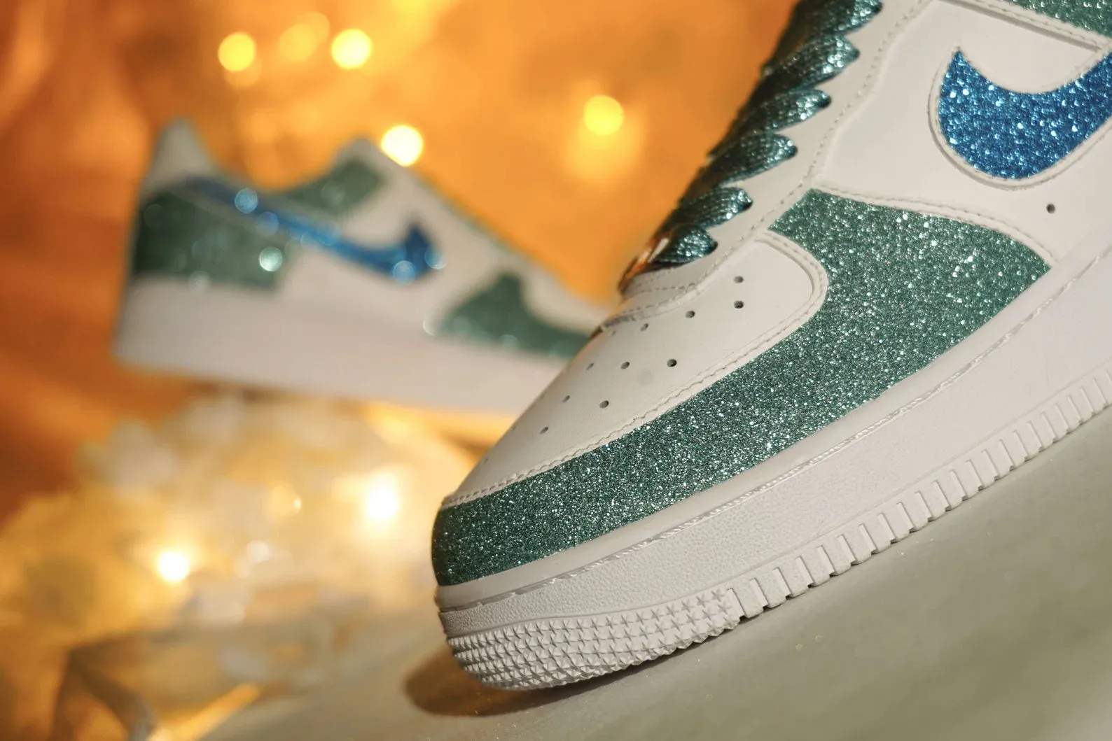 Retro Pearlescent Green Custom Air Force 1