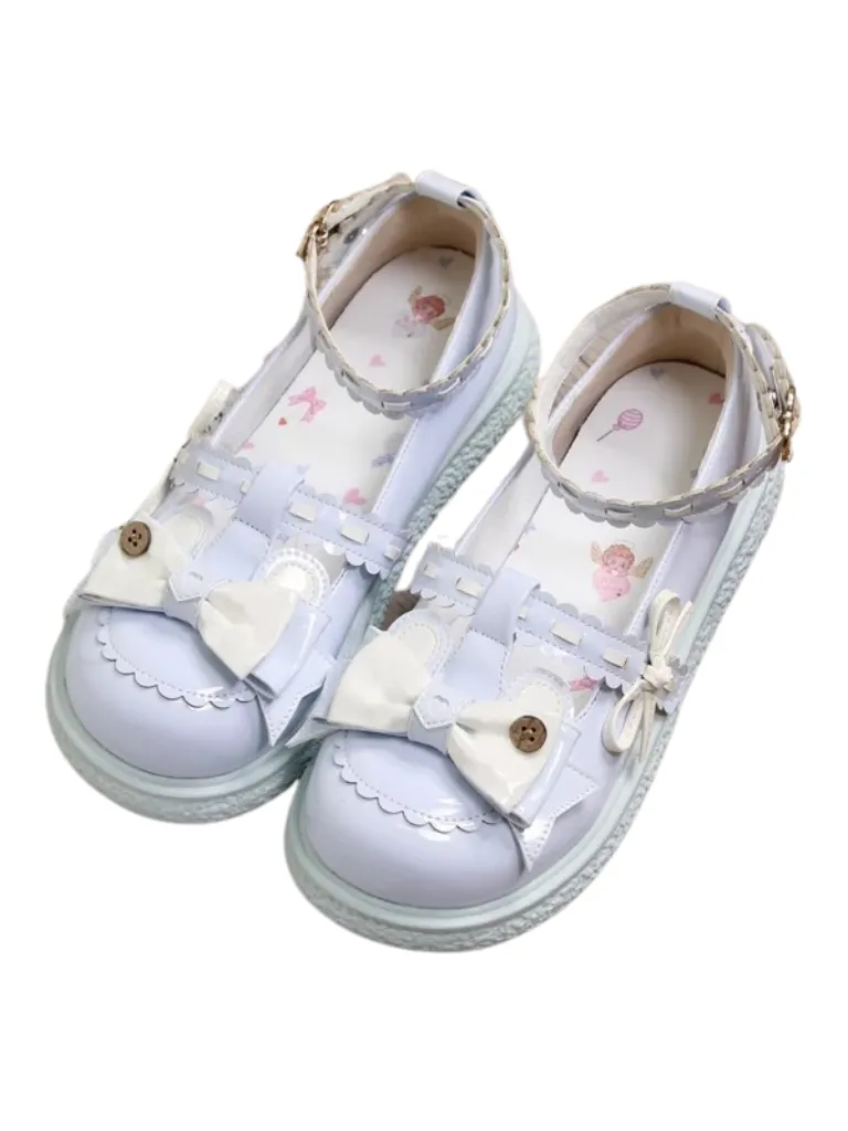 Single Lolita Flat Round Toe Shoes