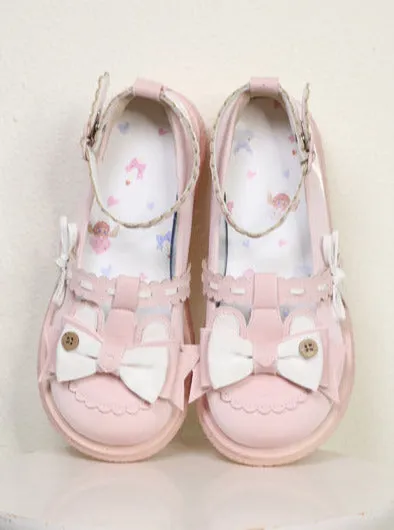Single Lolita Flat Round Toe Shoes